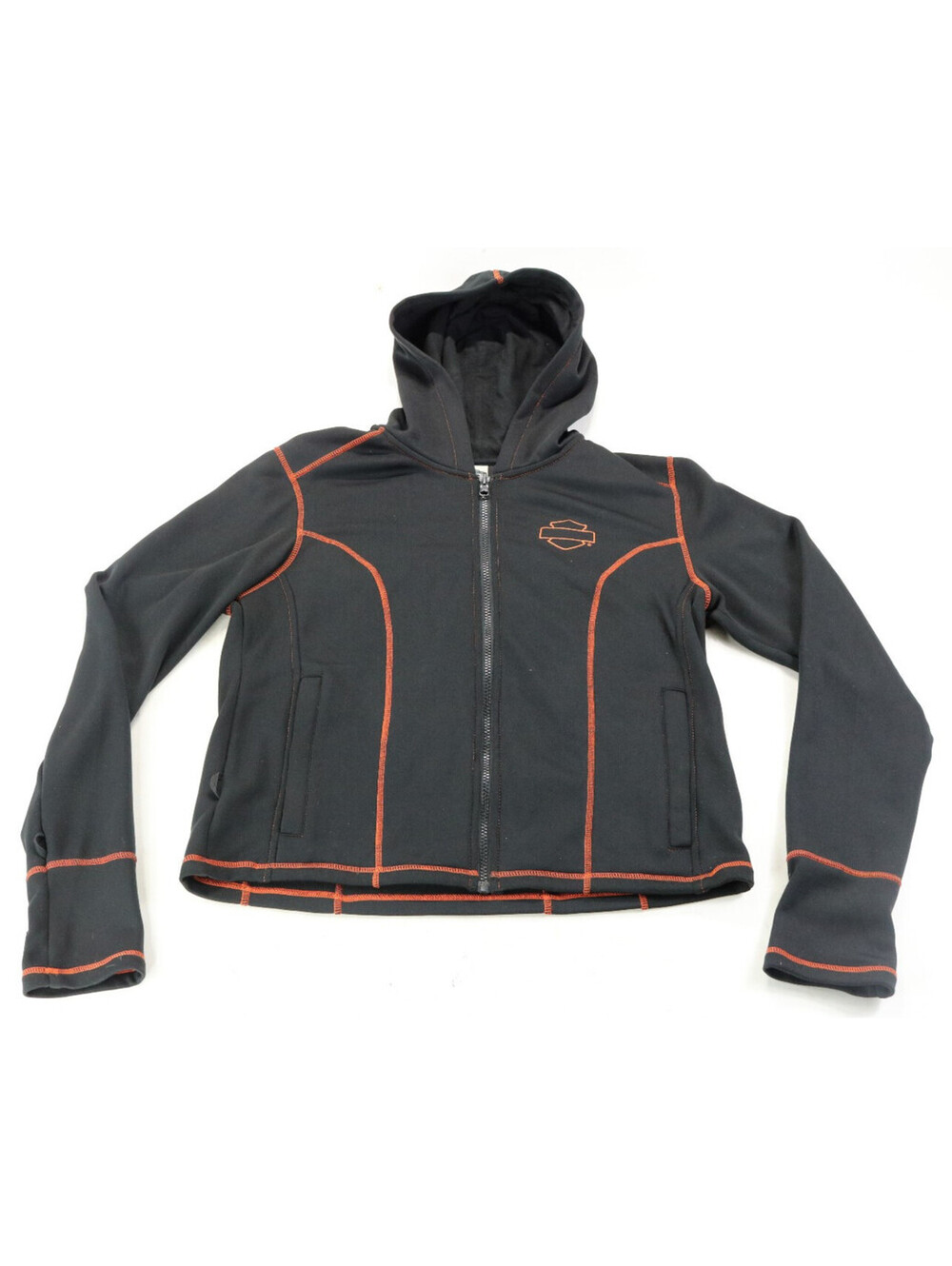 harley davidson removable hoodie liner jacket L black Colorblocked 98230-11VW